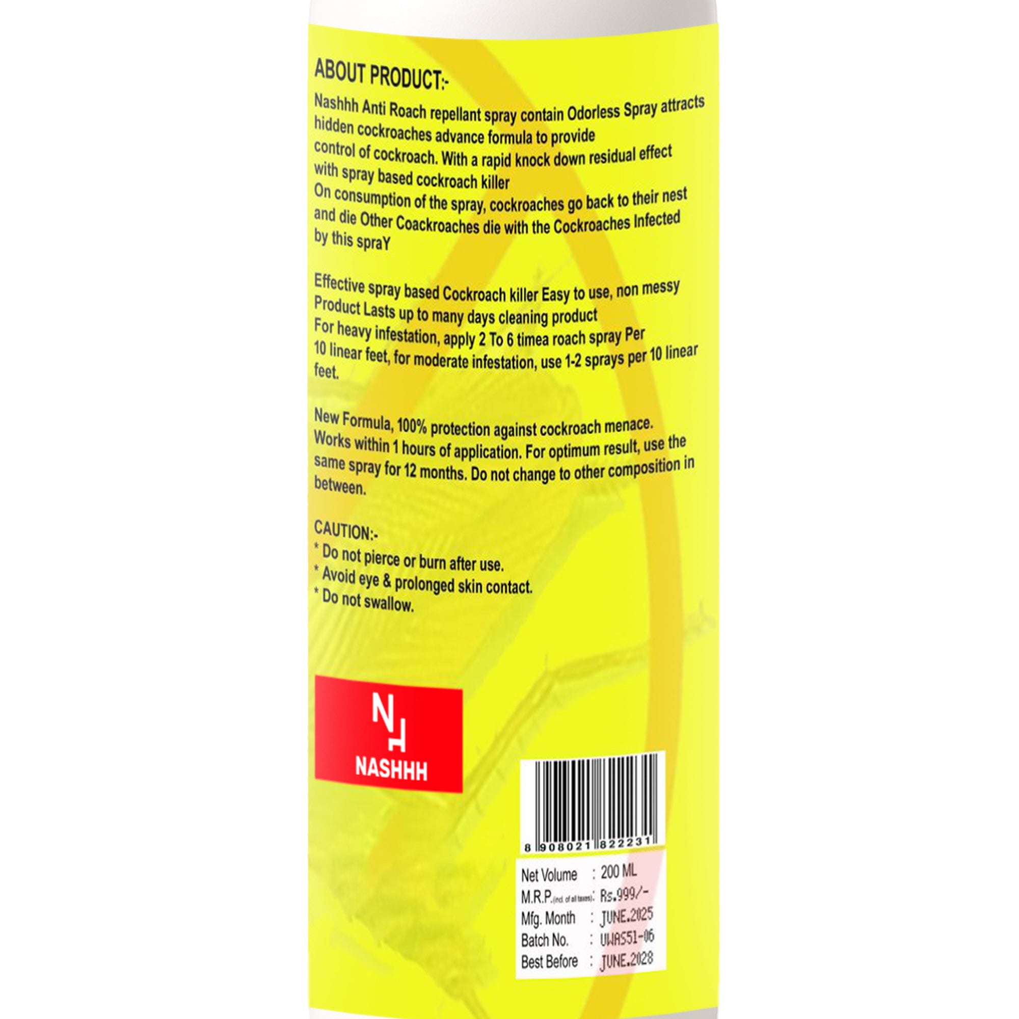 Nashhh Cockroach Spray