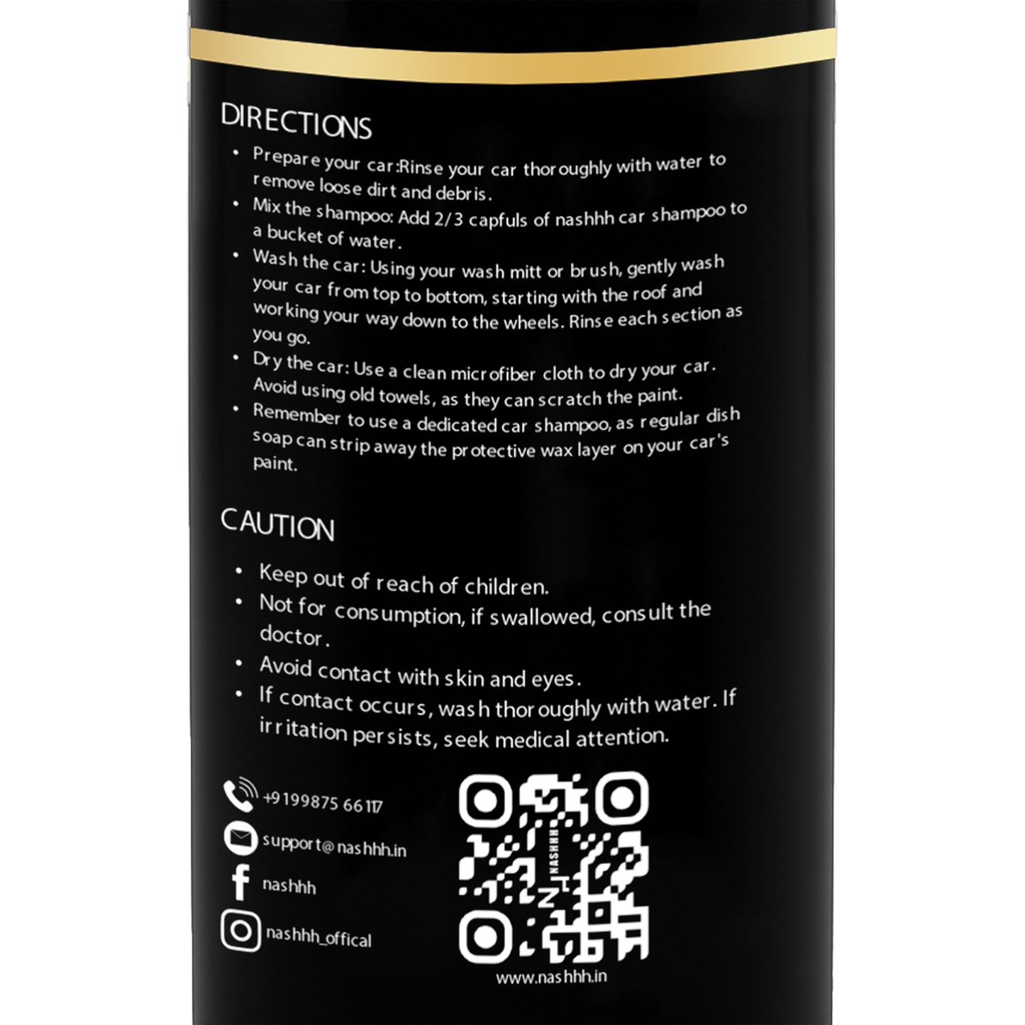 Nashhh Car Shampoo